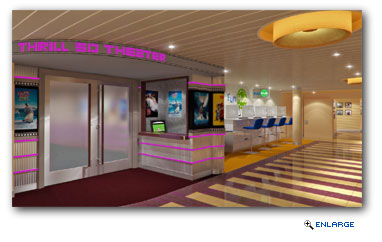 With Carnival Breeze's Thrill 5D Theater, guests will enjoy an exhilarating, multi-dimensional experience that will make them feel like they are actually in the movie.