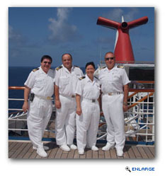 Constancia Garaygay, a 10-year veteran of Carnival Cruise Lines, has been named chief security officer of the line's 2,974-passenger Carnival Liberty