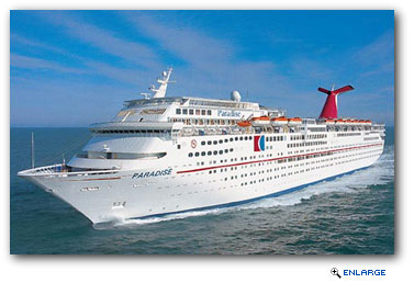 Carnival Cruise Lines' 2,052-passenger Carnival Paradise arrived this morning in Tampa following a 14-day Panama Canal cruise and will sail on its inaugural cruise from the port later this afternoon. 