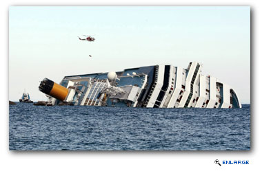 Costa Cruises' Costa Concordia capsized late Friday evening after striking rocks near the island of Giglio off the coast of Italy.