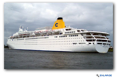 Three crew members were killed and several passengers injured when Costa Cruise's Costa Europa slammed into a pier last Friday while attempting to dock in the Egyptian port of Sharm El Sheik.