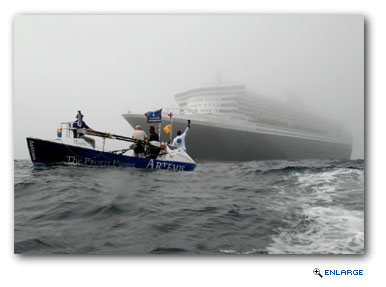 Cunard's Queen Mary 2 Pays Transatlantic Visit to Rowing Team