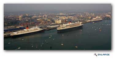Cunard's three Queens - Queen Mary 2, QE2 and Queen Victoria - met last week in their homeport of Southampton for the first and last time