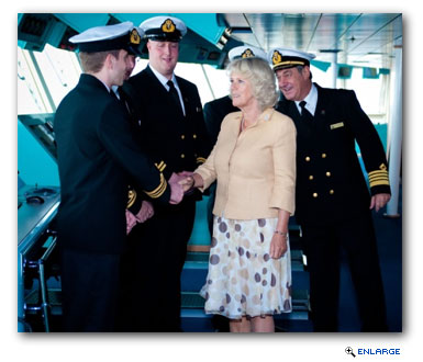 Duchess of Cornwall Visits Cunard's Queen Victoria