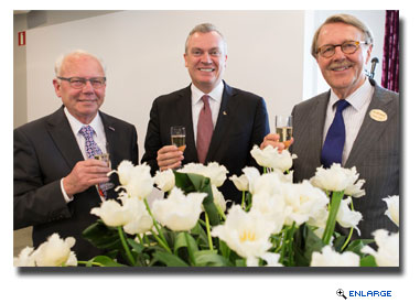 In celebration of its 140th anniversary, an official christening of the new Holland America Line 