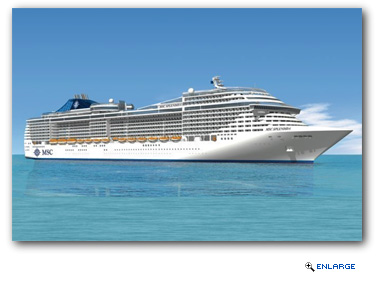 MSC Splendida, the second in MSC Cruises' 